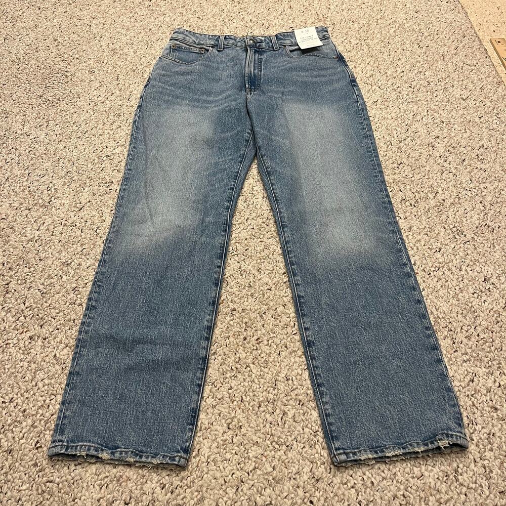 NEW Madewell The Curvy Longline Straight Jean 30 Denim Normcore Classic Preppy